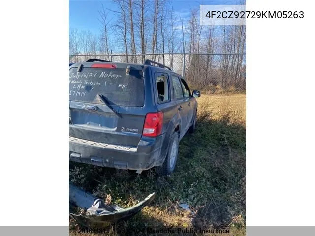 2009 Mazda Tribute I VIN: 4F2CZ92729KM05263 Lot: 20169481