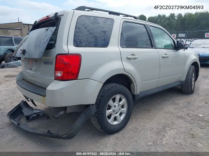 2009 Mazda Tribute I Touring VIN: 4F2CZ02729KM04593 Lot: 40197832