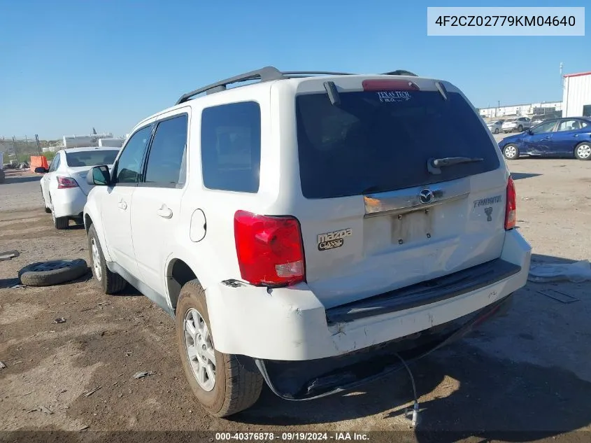 2009 Mazda Tribute I Grand Touring VIN: 4F2CZ02779KM04640 Lot: 40376878