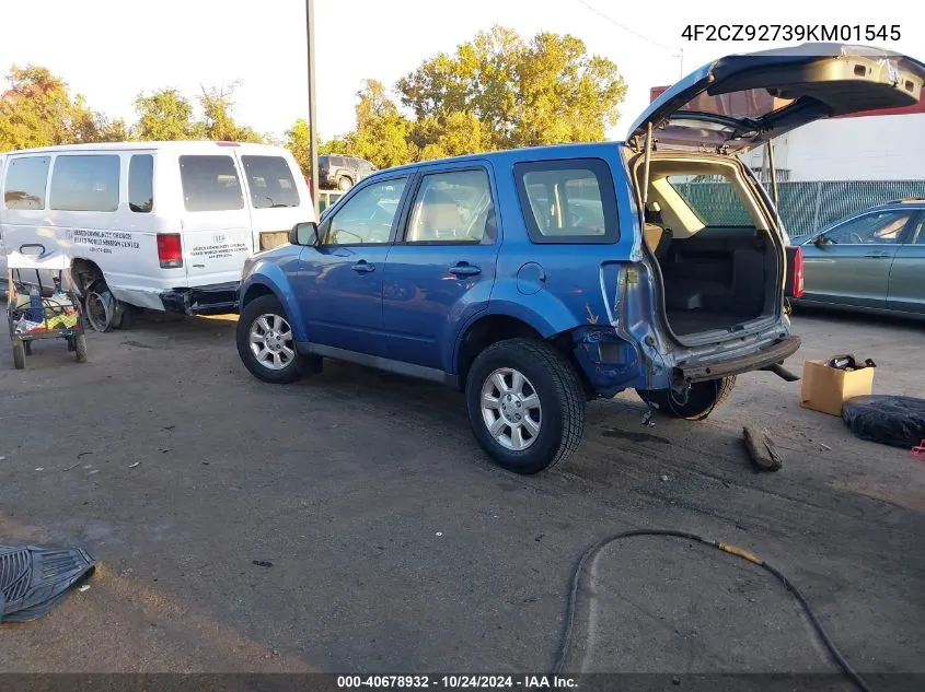 2009 Mazda Tribute I Sport VIN: 4F2CZ92739KM01545 Lot: 40678932