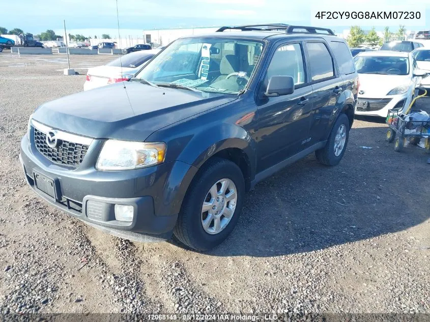 2010 Mazda Tribute VIN: 4F2CY9GG8AKM07230 Lot: 12068149