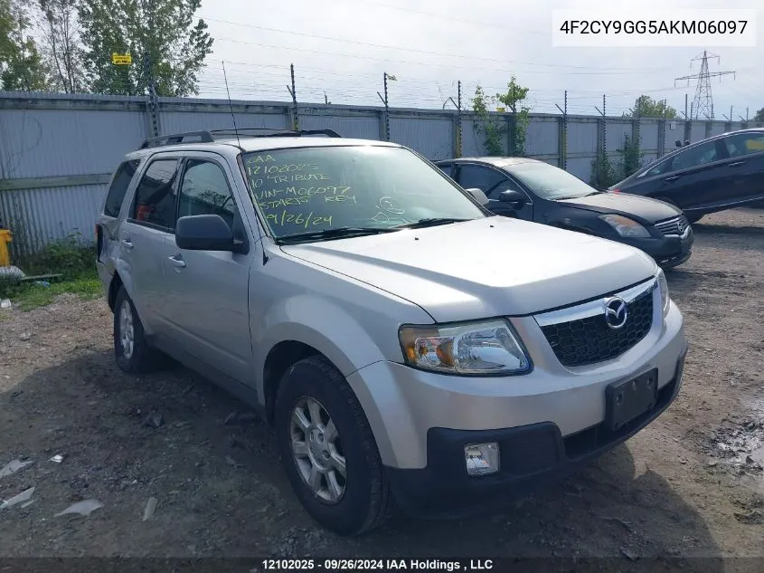 2010 Mazda Tribute S VIN: 4F2CY9GG5AKM06097 Lot: 12102025