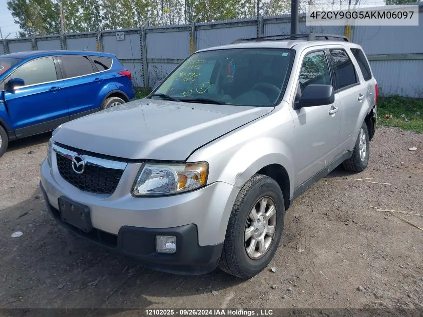 2010 Mazda Tribute S VIN: 4F2CY9GG5AKM06097 Lot: 12102025