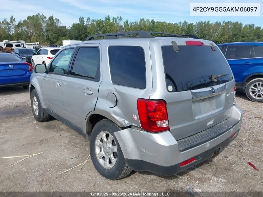 2010 Mazda Tribute S VIN: 4F2CY9GG5AKM06097 Lot: 12102025