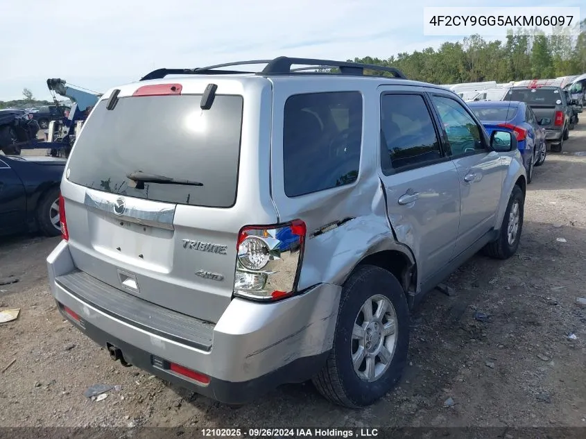 2010 Mazda Tribute S VIN: 4F2CY9GG5AKM06097 Lot: 12102025