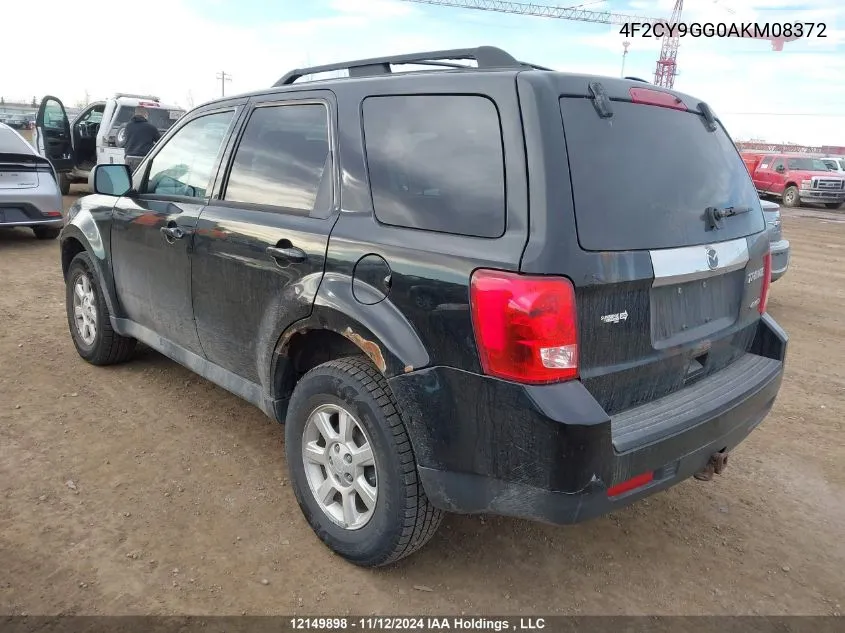 2010 Mazda Tribute S VIN: 4F2CY9GG0AKM08372 Lot: 12149898