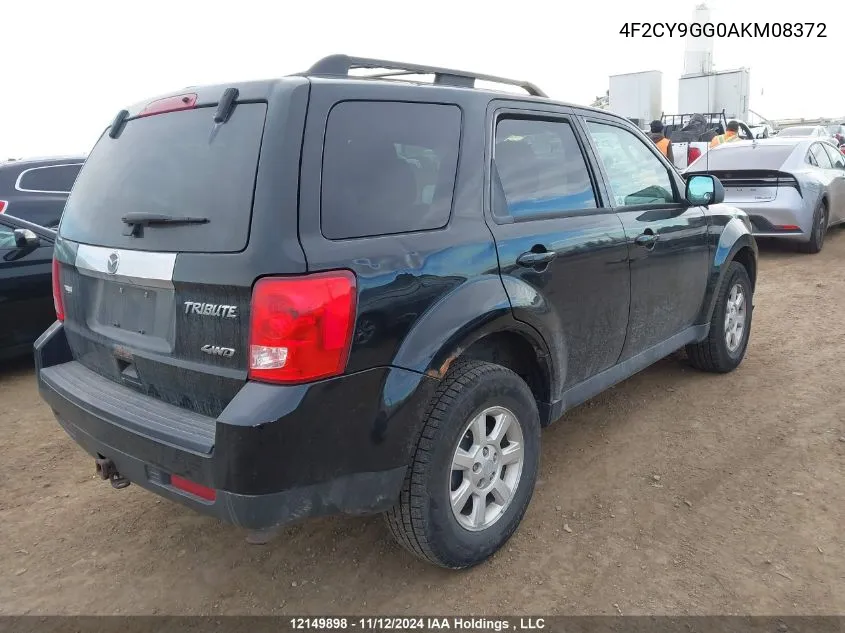 2010 Mazda Tribute S VIN: 4F2CY9GG0AKM08372 Lot: 12149898