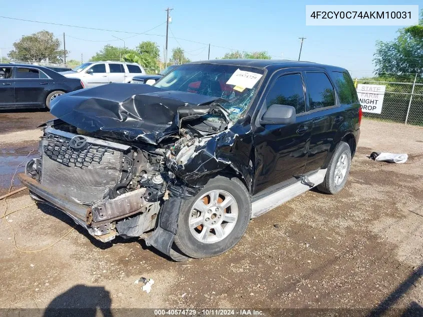 2010 Mazda Tribute I Sport VIN: 4F2CY0C74AKM10031 Lot: 40574729