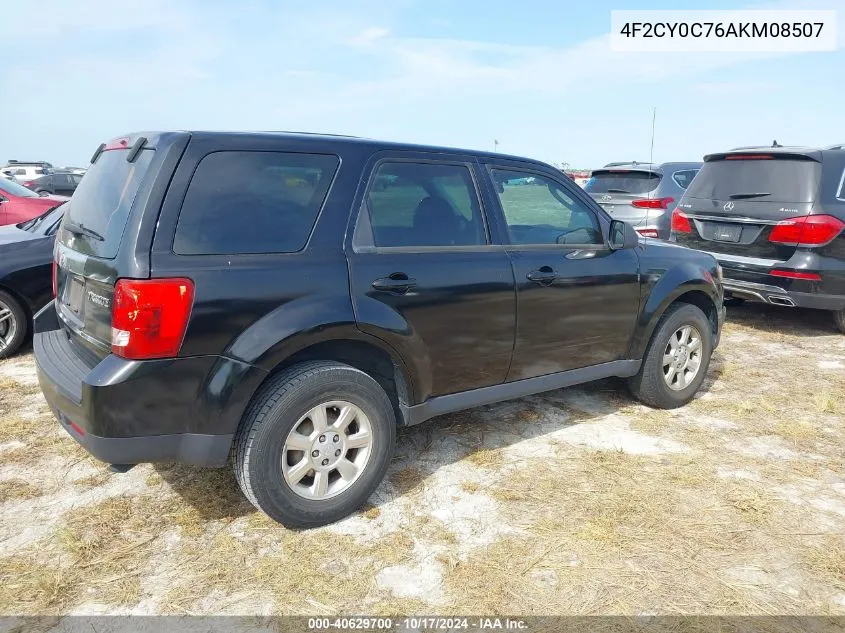 2010 Mazda Tribute I VIN: 4F2CY0C76AKM08507 Lot: 40629700