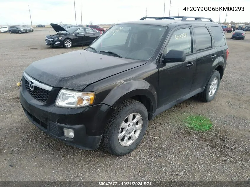 2011 Mazda Tribute S VIN: 4F2CY9GG6BKM00293 Lot: 30047577