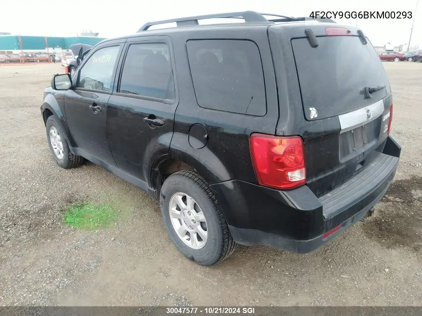 2011 Mazda Tribute S VIN: 4F2CY9GG6BKM00293 Lot: 30047577