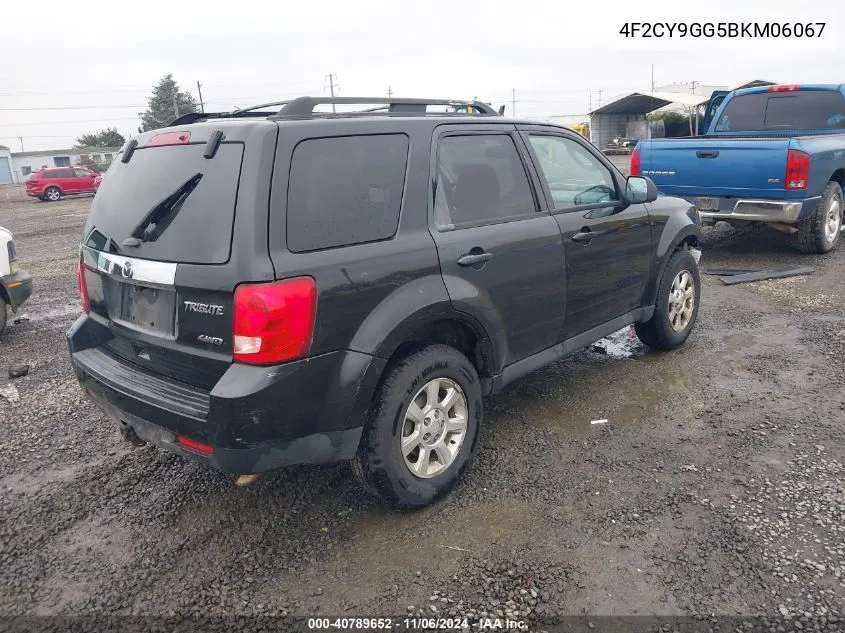 2011 Mazda Tribute S Grand Touring VIN: 4F2CY9GG5BKM06067 Lot: 40789652