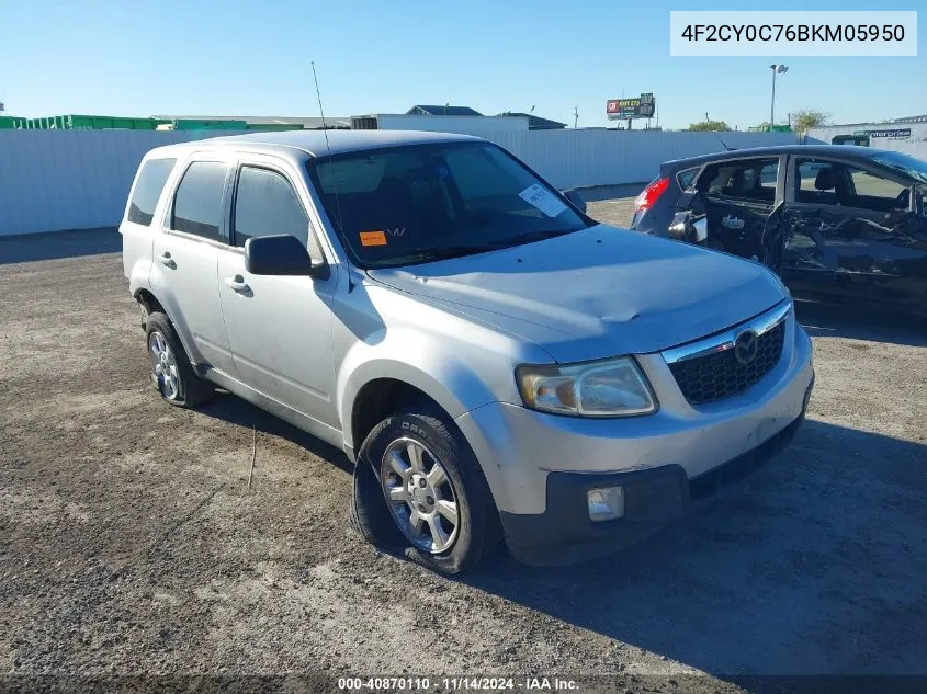 2011 Mazda Tribute I Sport VIN: 4F2CY0C76BKM05950 Lot: 40870110