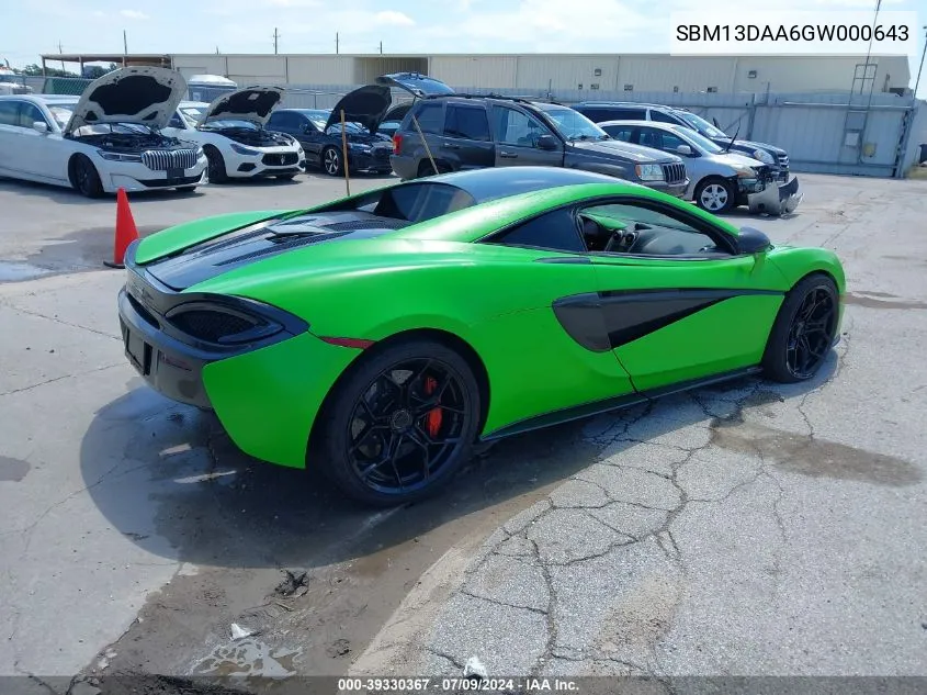 SBM13DAA6GW000643 2016 Mclaren 570S