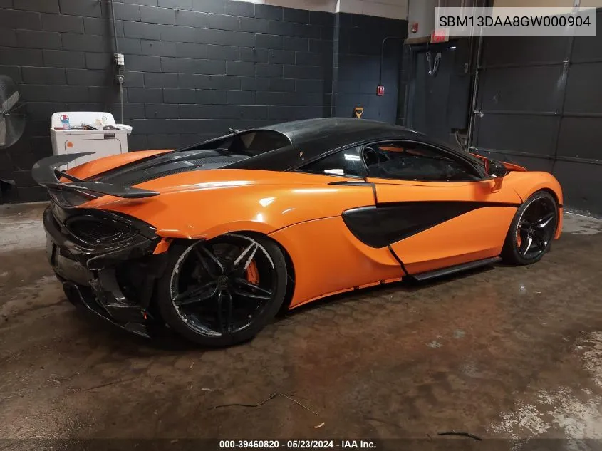 2016 Mclaren 570S VIN: SBM13DAA8GW000904 Lot: 39460820