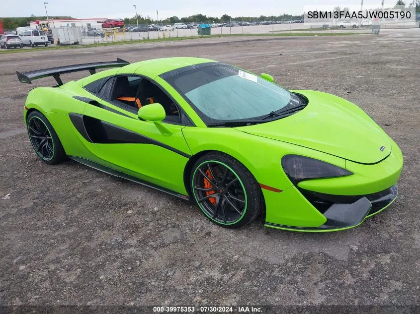 SBM13FAA5JW005190 2018 Mclaren 570S