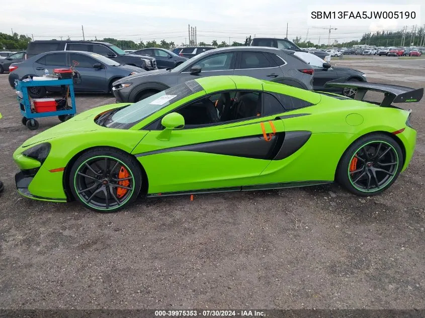 SBM13FAA5JW005190 2018 Mclaren 570S