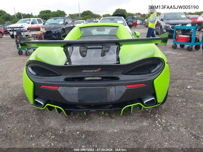 SBM13FAA5JW005190 2018 Mclaren 570S