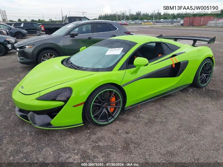 SBM13FAA5JW005190 2018 Mclaren 570S