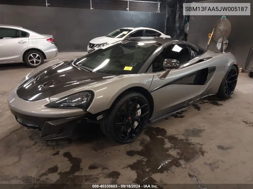 2018 Mclaren 570S VIN: SBM13FAA5JW005187 Lot: 40330603