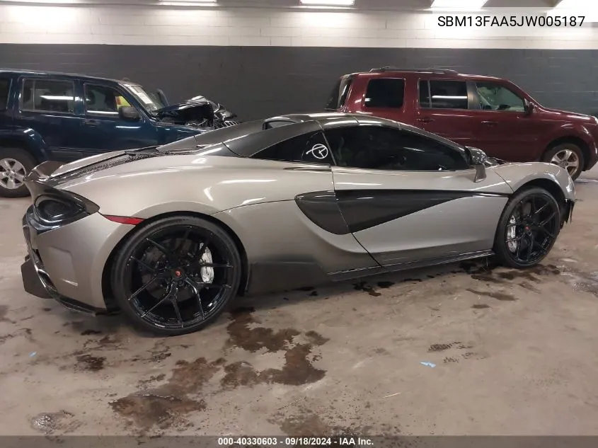 2018 Mclaren 570S VIN: SBM13FAA5JW005187 Lot: 40330603