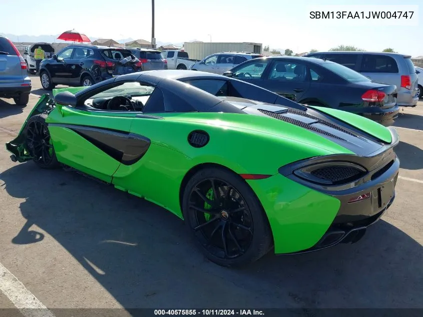 2018 Mclaren 570S VIN: SBM13FAA1JW004747 Lot: 40575855