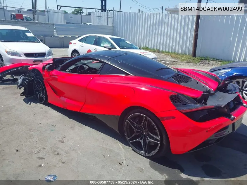 SBM14DCA9KW002499 2019 Mclaren 720S Luxury/Performance