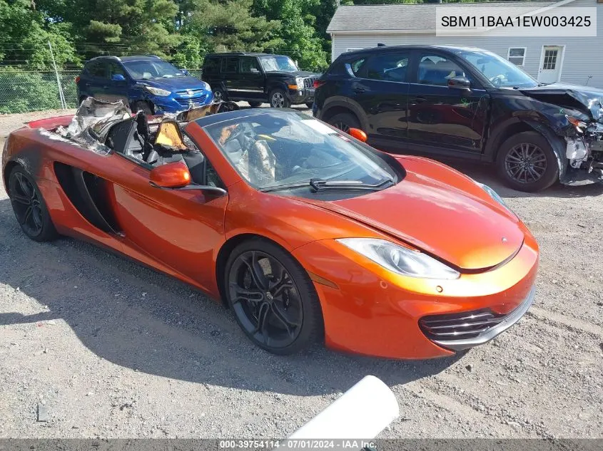 2014 Mclaren Mp4-12C VIN: SBM11BAA1EW003425 Lot: 39754114