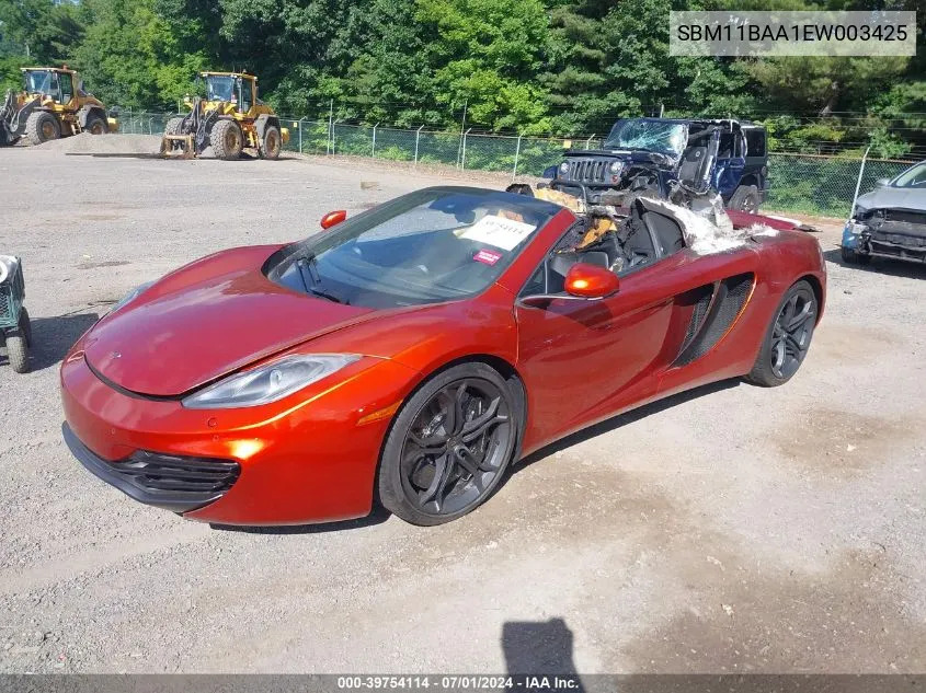 2014 Mclaren Mp4-12C VIN: SBM11BAA1EW003425 Lot: 39754114