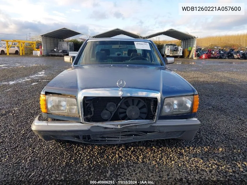 1984 Mercedes-Benz 280 VIN: WDB1260221A057600 Lot: 40886253