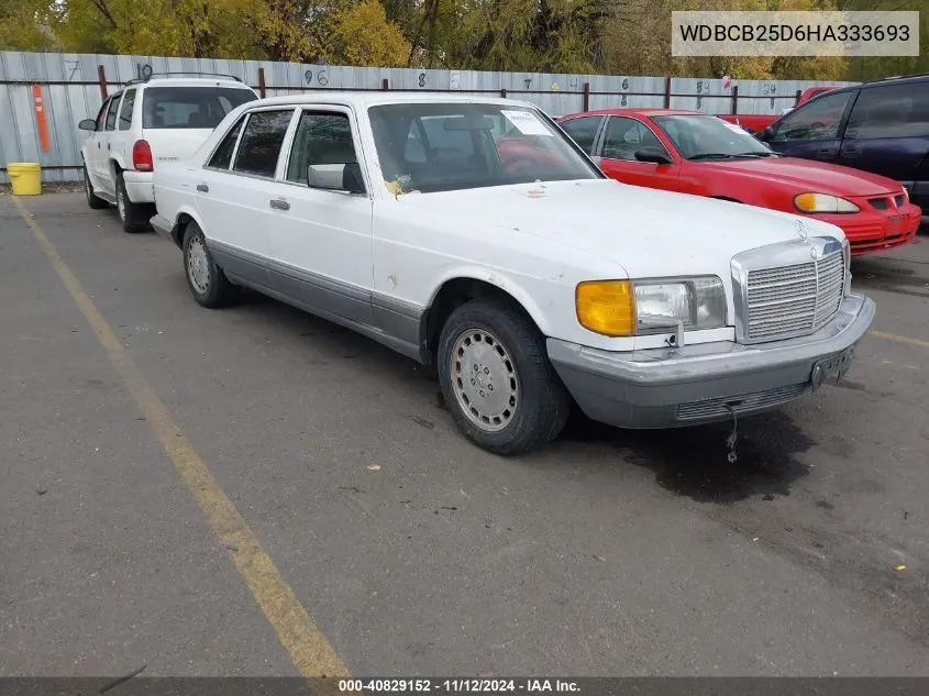 1987 Mercedes-Benz 300 Sdl VIN: WDBCB25D6HA333693 Lot: 40829152