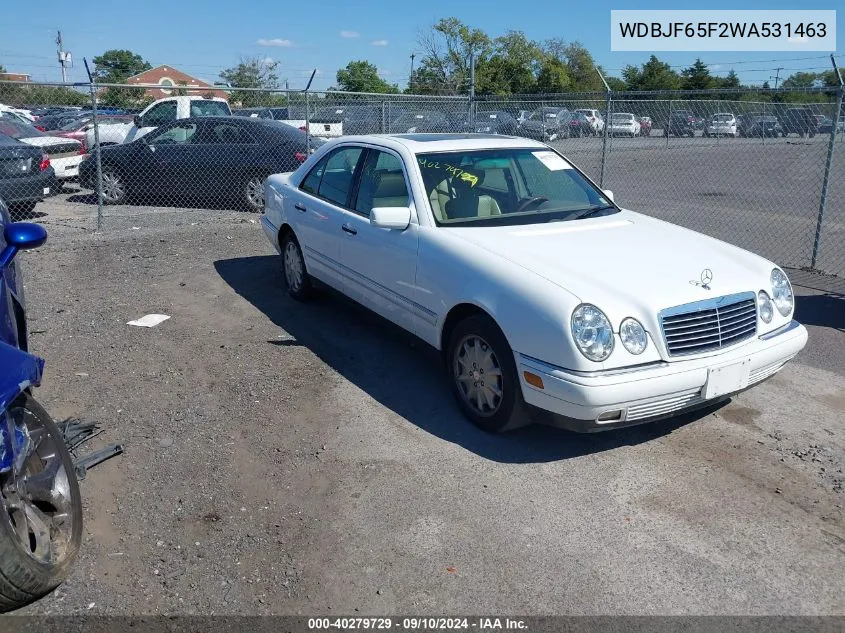 1998 Mercedes-Benz E 320 VIN: WDBJF65F2WA531463 Lot: 40279729