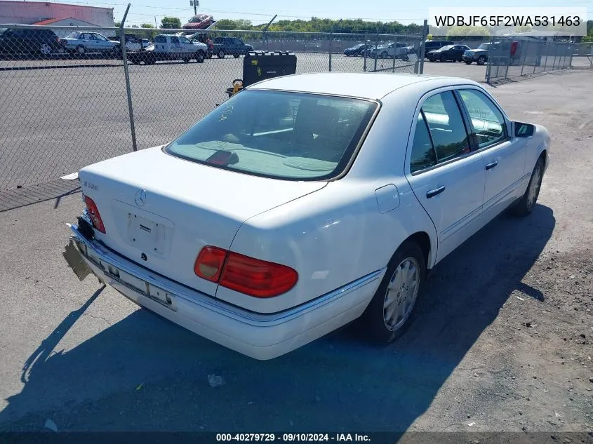 1998 Mercedes-Benz E 320 VIN: WDBJF65F2WA531463 Lot: 40279729