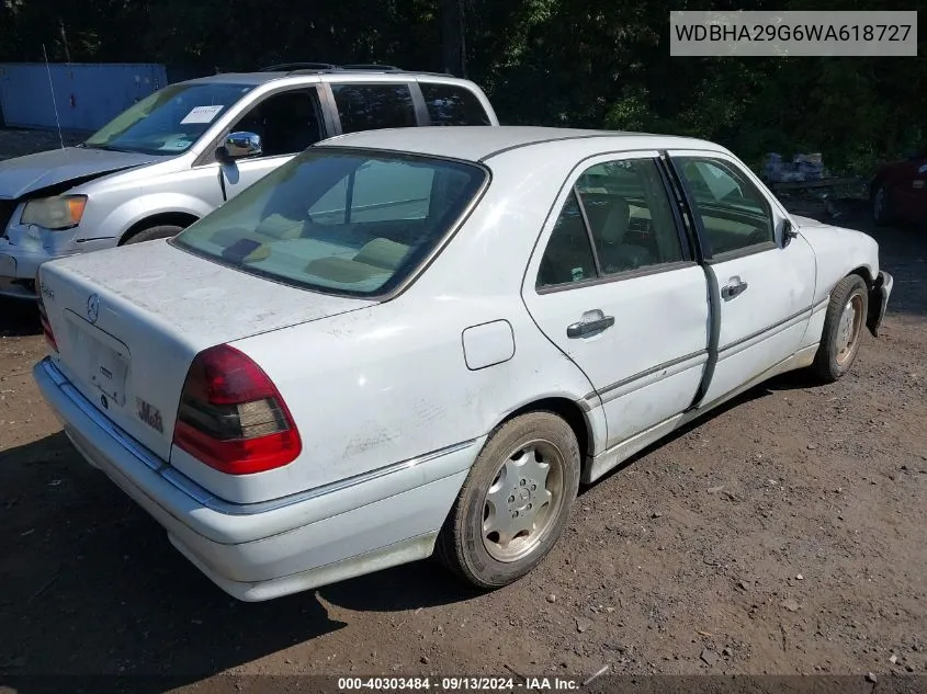 1998 Mercedes-Benz C 280 VIN: WDBHA29G6WA618727 Lot: 40303484