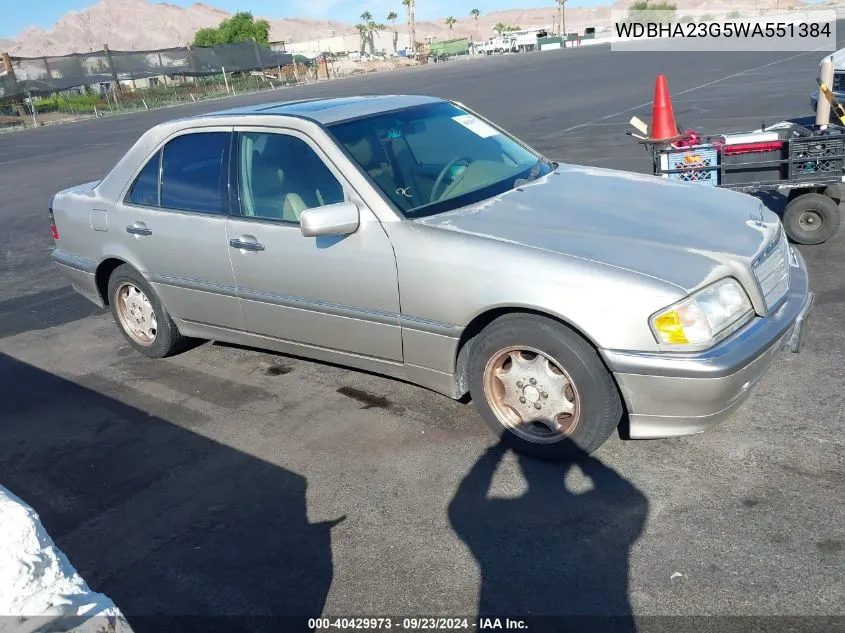 1998 Mercedes-Benz C 230 VIN: WDBHA23G5WA551384 Lot: 40429973