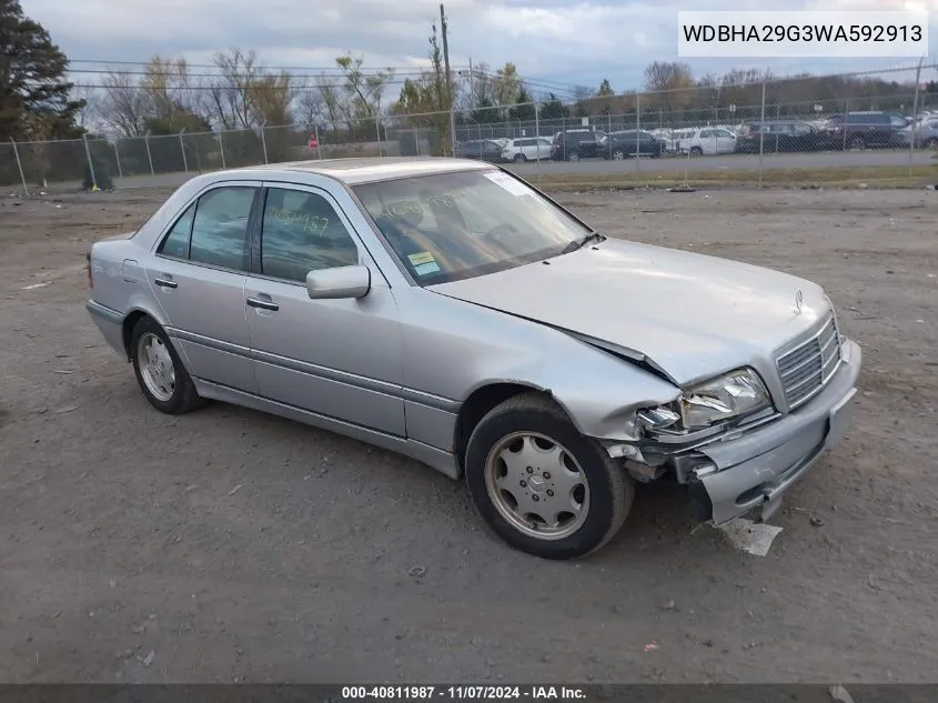 1998 Mercedes-Benz C 280 VIN: WDBHA29G3WA592913 Lot: 40811987