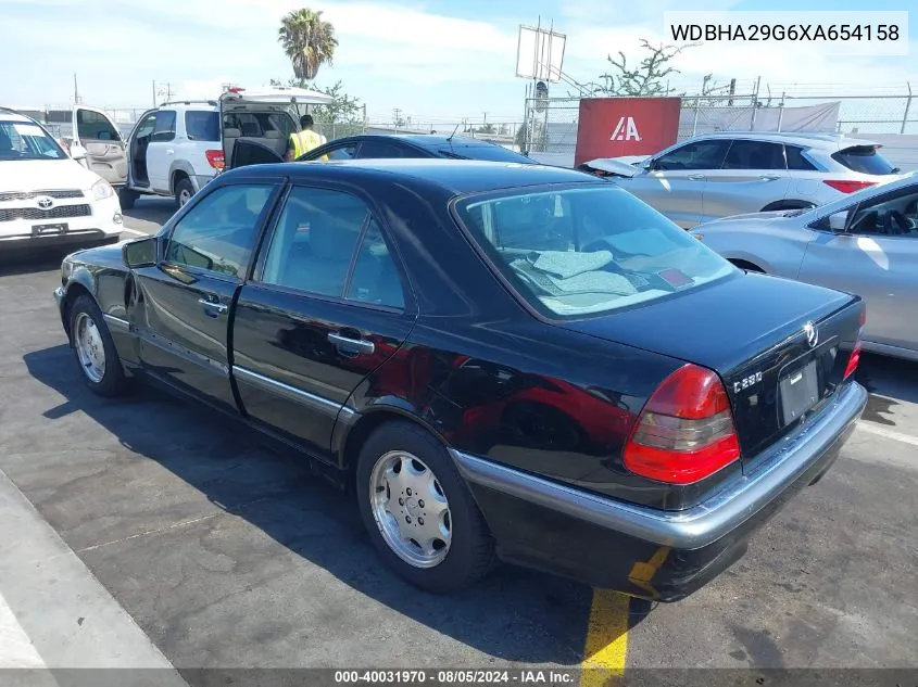 1999 Mercedes-Benz C 280 VIN: WDBHA29G6XA654158 Lot: 40031970