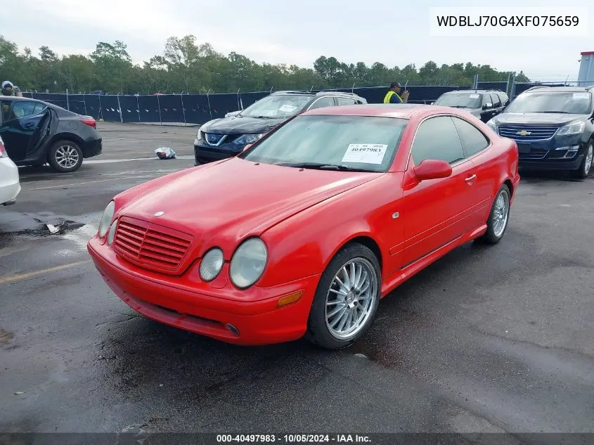 1999 Mercedes-Benz Clk 430 VIN: WDBLJ70G4XF075659 Lot: 40497983