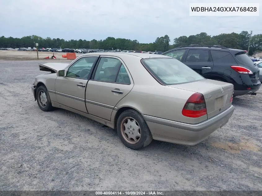 1999 Mercedes-Benz C 230 Kompressor VIN: WDBHA24GXXA768428 Lot: 40504114