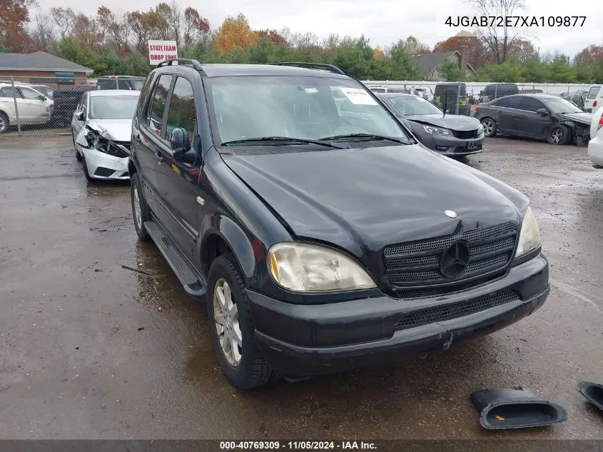 1999 Mercedes-Benz Ml 430 VIN: 4JGAB72E7XA109877 Lot: 40769309