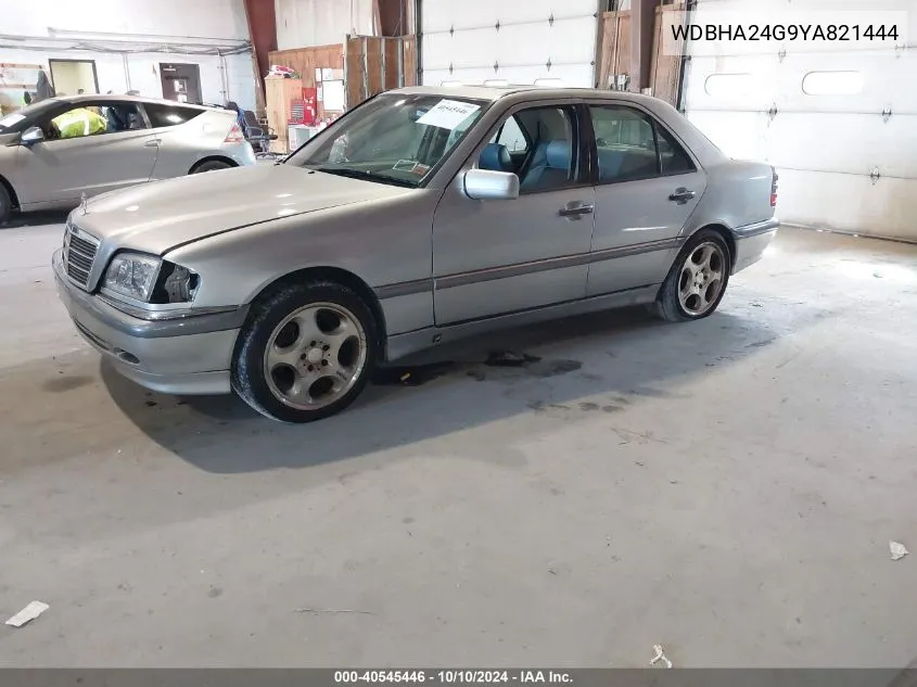 2000 Mercedes-Benz C 230 Kompressor VIN: WDBHA24G9YA821444 Lot: 40545446