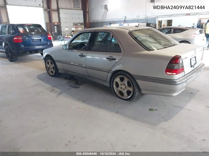 2000 Mercedes-Benz C 230 Kompressor VIN: WDBHA24G9YA821444 Lot: 40545446