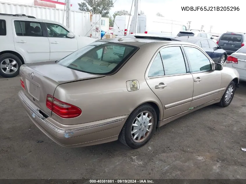 2001 Mercedes-Benz E 320 VIN: WDBJF65J21B205296 Lot: 40381881