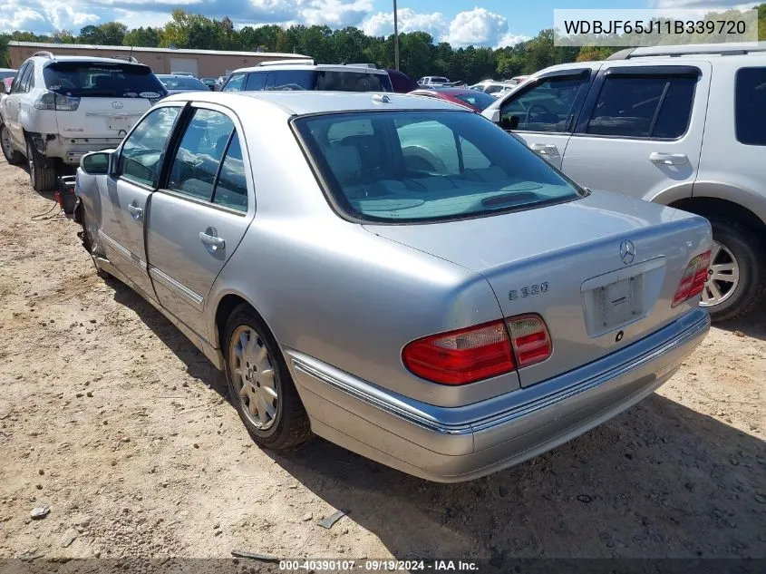 2001 Mercedes-Benz E 320 VIN: WDBJF65J11B339720 Lot: 40390107