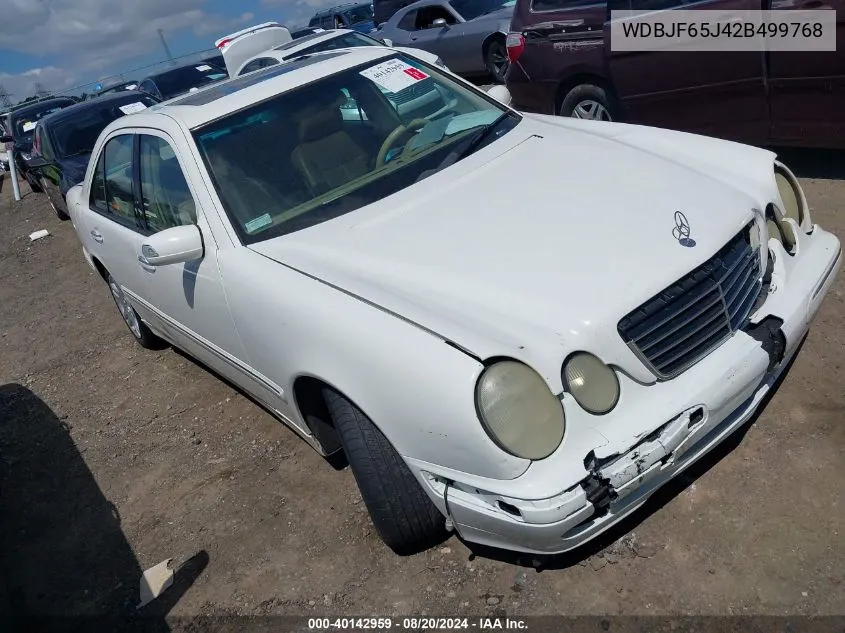 2002 Mercedes-Benz E 320 Special Edition VIN: WDBJF65J42B499768 Lot: 40142959