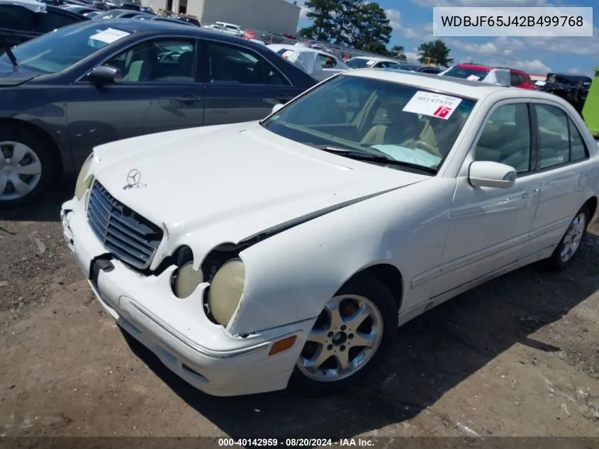 2002 Mercedes-Benz E 320 Special Edition VIN: WDBJF65J42B499768 Lot: 40142959