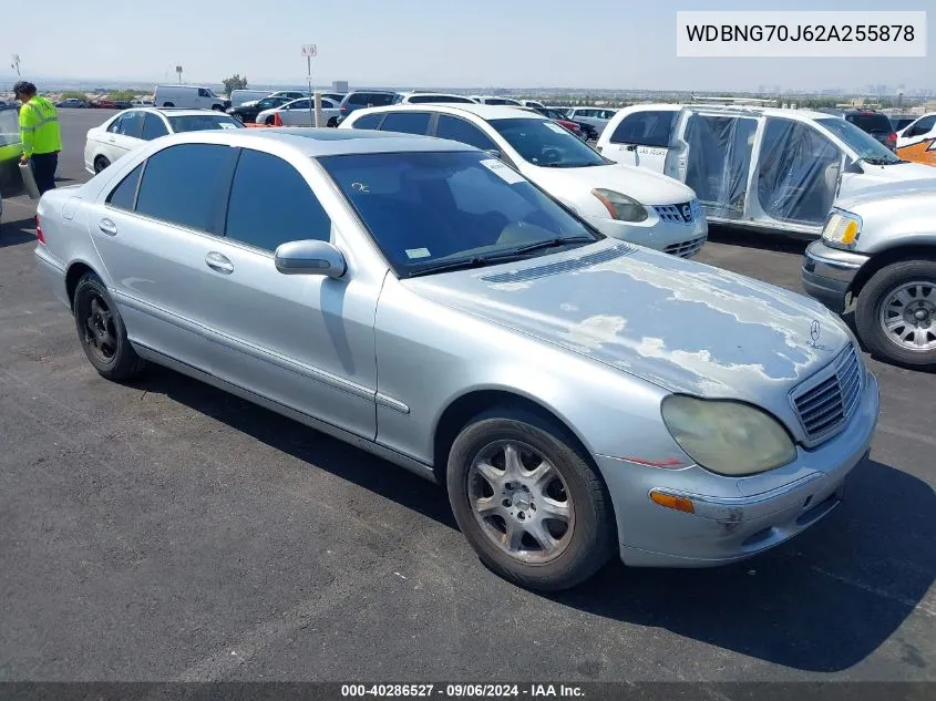 2002 Mercedes-Benz S 430 VIN: WDBNG70J62A255878 Lot: 40286527