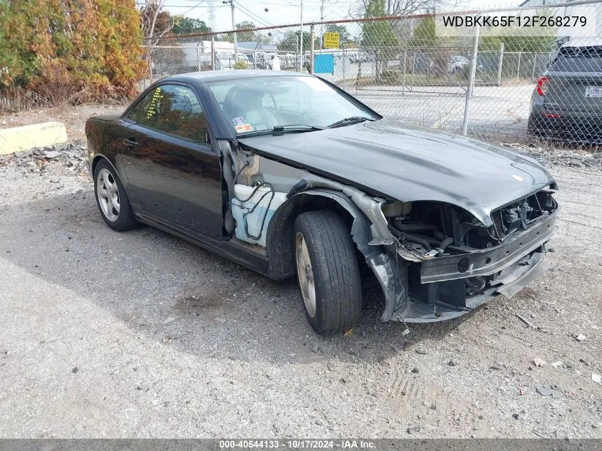 2002 Mercedes-Benz Slk 320 VIN: WDBKK65F12F268279 Lot: 40544133