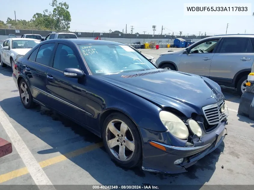 2003 Mercedes-Benz E 320 VIN: WDBUF65J33A117833 Lot: 40242349