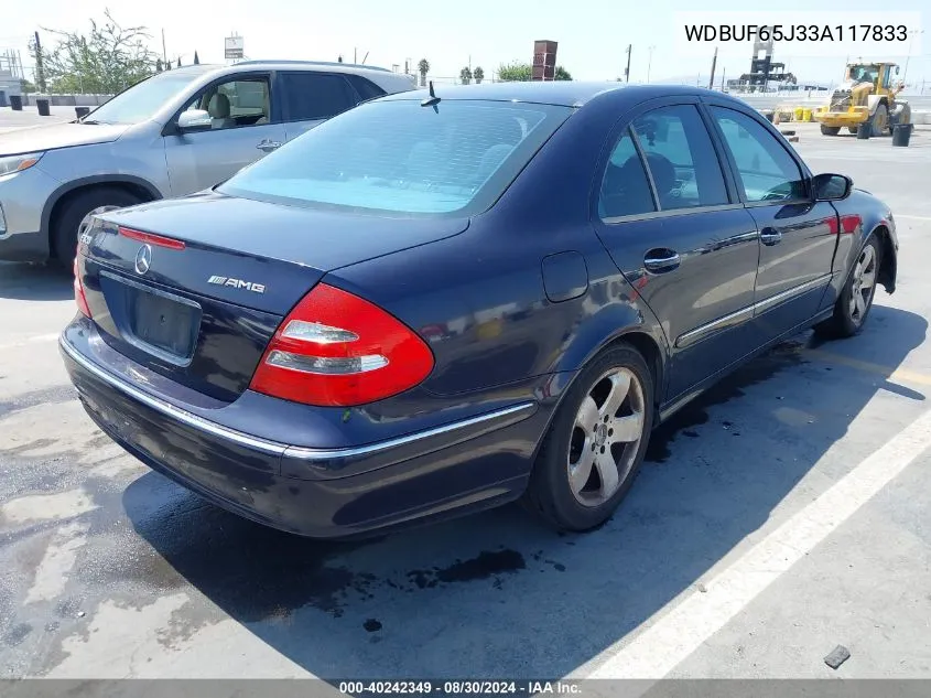 2003 Mercedes-Benz E 320 VIN: WDBUF65J33A117833 Lot: 40242349